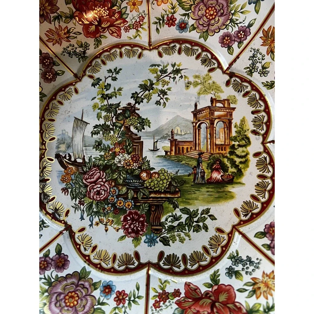 Vintage Daher Decorated Ware 11101 Made in England Tin Serving Tray Bowl Dish